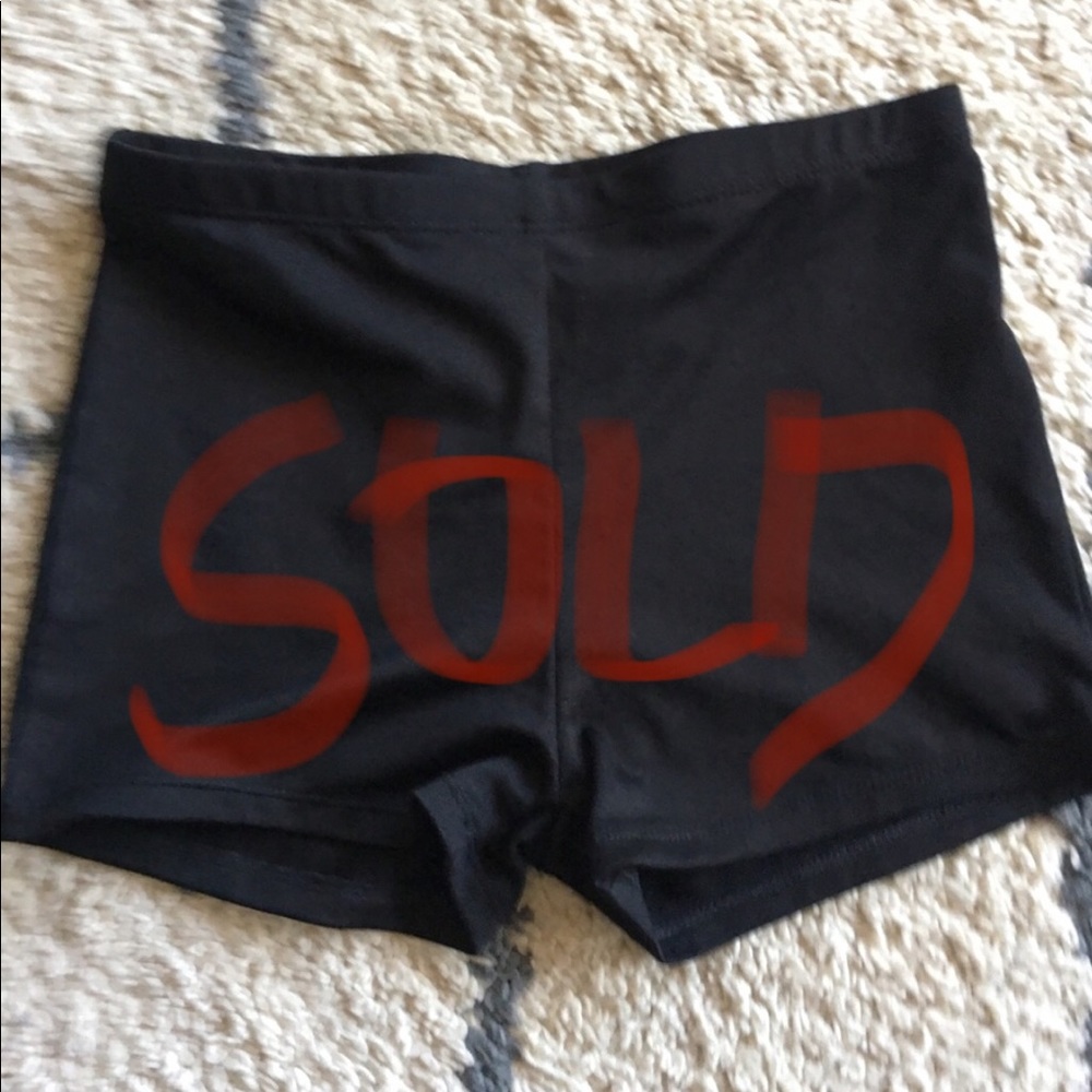 Dance black shorts.